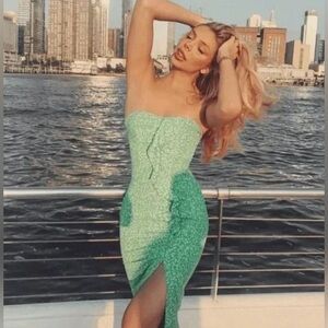 Likely Jordana Floral Ali Strapless Midi Dress